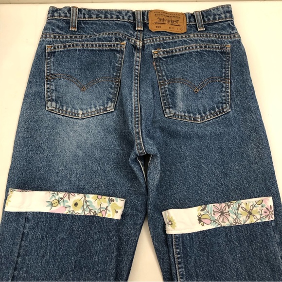 VTG Levis Orange Tab 505 Sz 30 ReDone Ankle Jeans - Picture 9 of 14